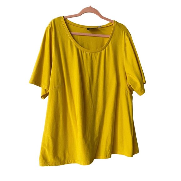 Bob Mackie Wearable Art T Shirt Yellow Size 3x - Picture 2 of 7